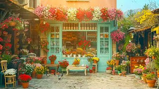 Timeless jazz in a flowerfilled cafe for an energetic morning  Jazz Relaxing Music [upl. by Decker]