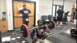 Catawba Football Winter 2015 Training [upl. by Dnomsaj300]