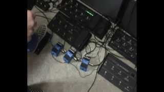 3 Boss CS3 CompressionSustainers Used At The Same Time By Scott Grove [upl. by Yrocal322]