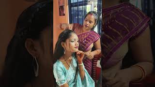 Hair setting kaise karen bhojpuri rkdhamal viralvideo [upl. by Ahsyekal]