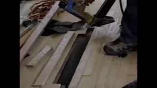 how to repair Oak floors Sanding and staining floors 1 of 4 [upl. by Odnama]