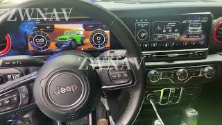 24 inch IPS Touch Screen For Jeep Wrangler JL 20182022 Car LCD Virtual Cockpit Stereo [upl. by Lenny627]