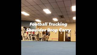 Football Trucking Shoulder Drop Carry trainlikethepros [upl. by Emixam]