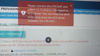 BSNL CPEONT POWER ACS Server Setup  TR069 Internet setup ACS Status how to verified [upl. by Coe]