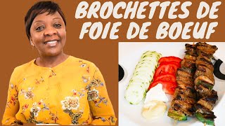 BROCHETTES DE FOIE DE BOEUF SIMPLES ET DELICIEUX [upl. by Kristopher]