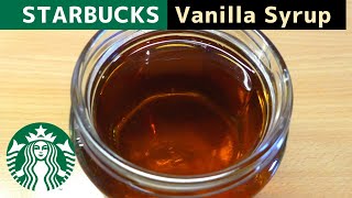 Homemade Starbucks Vanilla syrup  Simple and Easy Vanilla syrup [upl. by Euf]