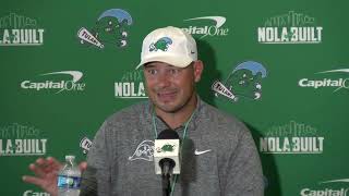 Tulane Tuesday HC Jon Sumrall  102224 [upl. by Llewxam]