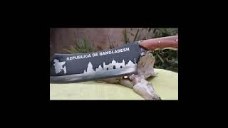 Cuchillo Artesanal Rompe Hueso Bangladesh [upl. by Eurd612]