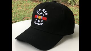 DD214 Veteran Hat w National Service Ribbon [upl. by Stiruc]