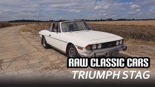 1975 Triumph Stag  Raw Classic Cars [upl. by Hpesoj120]