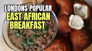 LONDONS MUSTTRY KENYAN BREAKFAST Mandazi amp Barazi – East African Fried Bread amp Pigeon Peas [upl. by Onil928]