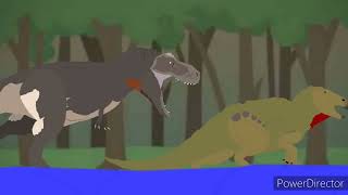 accurate t rex vs edmontosaurus [upl. by Rawdon31]