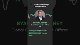 Confira o que o CEO da Visa falou da Celero no Q3 2024 Visa Earnings Conference Call shorts [upl. by Ninon]