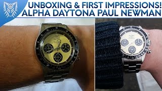 Unboxing amp First Impressions  Alpha Daytona Paul Newman Homage [upl. by Alameda]