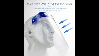 AntiDroplet Antivirus High Transmittance PET Face Shield [upl. by Lerret256]