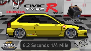 Honda Civic Type R EK9 Build  Drag Tune V2  Pixel Car Racer [upl. by Tamanaha]