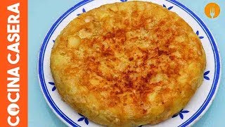 Tortilla de patatas sin huevo Receta para intolerantes y veganos [upl. by Aiouqes987]