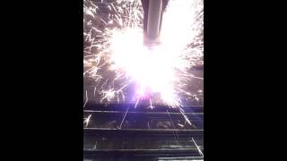 Bulltear CNC plasma Wiggle pierce Hypertherm 105 [upl. by Nerej]