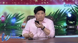 Wowowin Kuya Wowie sinubukang pakalmahin ang hinihingal na caller [upl. by Allemat389]