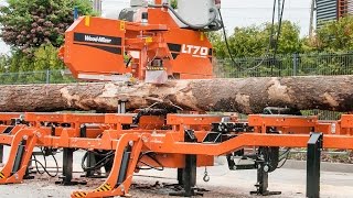 WoodMizer LT70 stationäres Produktionssägewerk – WoodMizer Europe [upl. by Opportina716]