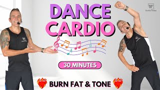 30 Min DANCE CARDIO WORKOUT  DANCE CARDIO AEROBICS for WEIGHT LOSS  KNEE FRIENDLY [upl. by Carlota]