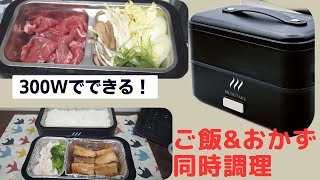 【車中泊炊飯】1人用弁当箱炊飯器 ￥3485で出来立て炊きたて！美味しいご飯＆おかずに麺調理もできちゃう【一人暮らしにも最適】 [upl. by Sinnod689]