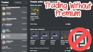 Trading on Roblox WITHOUT Premium [upl. by Gundry]