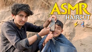 ASMR Haircut Amazing Video And Barber is Young ASMR HAIRCUT [upl. by Rehposirhc369]