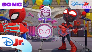 Marvels Spidey and his Amazing Friends quotHappy Spidey Birthdayquot Song 🎶🎂  disneyjr [upl. by Raamaj]