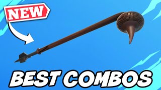 BEST COMBOS FOR NEW GAFFI STICK PICKAXE BOBA FETT BUNDLE  Fortnite [upl. by Eehtomit]