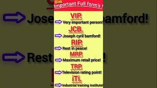 MRP TRP etcफुल फॉर्म viralreels generalknowledgekesawal travel status gk important [upl. by Rratsal]