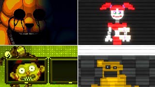 FNAF Into The Pit  All Secrets amp Easter Eggs Secret Springlock  Secret Endings [upl. by Ailadgim]