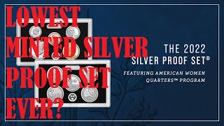 The 2022 Proof amp 2022 Silver Proof Sets Could Be The Lowest MintedSold In Modern US Mint History [upl. by Goddart]