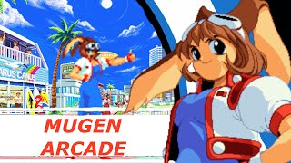 Mugen Arcade Mode with Arina KoF [upl. by Morell107]