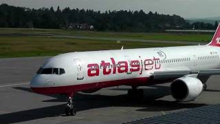 atlasjet 757200 at FDH HD [upl. by Gerc]