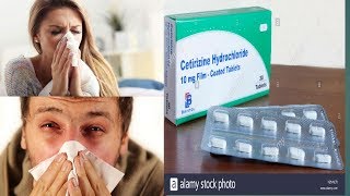 Cetirizine hydroclhoride 10mg tablets uses and side effects [upl. by Nonnac]