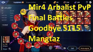 Mir4 Arbalist PvP gameplay Final 1v1 battles before server merge GG Server 115 [upl. by Bernt]