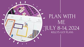 PLAN WITH ME  Classic PWM  July 814 2024  Happy Planner [upl. by Mandle]