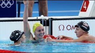 Ariarne Titmus Wins 400m Freestyle Gold at Paris Olympics [upl. by Lilithe868]