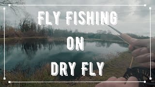 Fly fishing for trout  Dry Fly Action  Episode 3  Woodington Lakes  UK [upl. by Edualc]