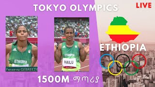 Ethiopia  ኢትዮጲያ ሴቶች 1500 ሜትር ማጣሪያ  womens 1500m semifinal Tokyo Olympics 2021 live [upl. by Renckens]