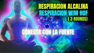 respiracion ejercicios  respiración alcalina y Wim Hof para lograr Unión con la Fuente [upl. by Martguerita]