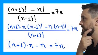 🍎 EQUAÇÃO com FATORIAL [upl. by Charo854]