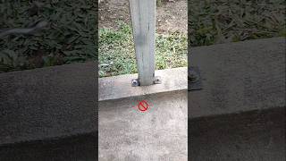 With this technique the installation of canopygate poles becomes more aesthetic [upl. by Lynnett]