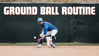 Dansby Swansons GROUND BALL ROUTINE [upl. by Seto807]