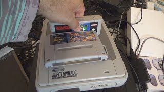 Super 800 In 1 Game Cartridge for Super Nintendo Unboxing and Test [upl. by Abigail]