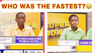 The INTENSE NSMQ QuarterFinal Speed Race [upl. by Lledor]