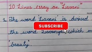 Lavani Essay in English10 lines Speech on LavniShort paragraph on LavaniWrite lines on lavani [upl. by Meurer]