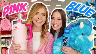 PINK VS BLUE SHOPPING CHALLENGE [upl. by Thgiled53]