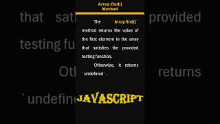 arrayfind in js  javascript [upl. by Pacheco435]